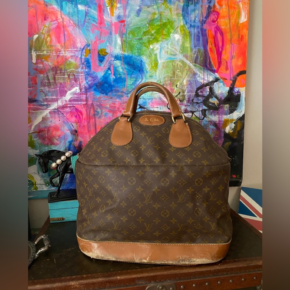 Ultra Rare LOUIS VUITTON French Company Steamer Bag Carry On Luggage Tote Bag ❤️